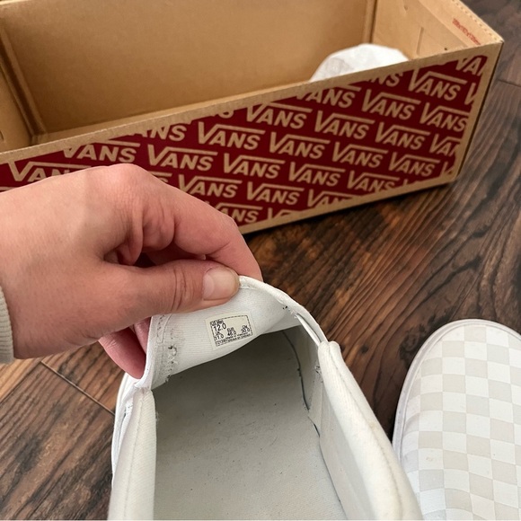Vans Off The Wall Slip On Low Top Shoes Men Size 12 White New In Box - Picture 5 of 6